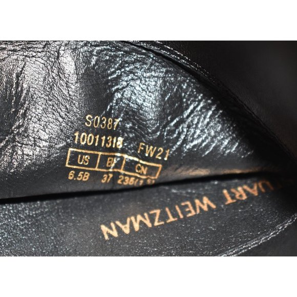 $950 STUART WEITZMAN Lift Over-The-Knee Leather Combat Boot LOWLAND 6.5 (PA30) - Picture 8 of 8